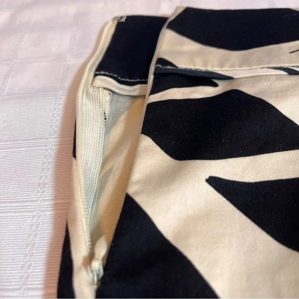 New York & Company Pencil Skirt Black and White Cotton/Spandex Blend Size 14 - Picture 6 of 10